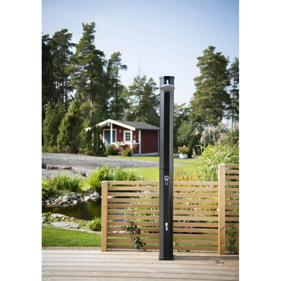 UTEDUSCH SOLUPPVÄRMD 04 MED FOTDUSCH 2 DEL OKTOGON 35L