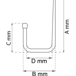 VÄGGKROK 8505 EFZ 145MM