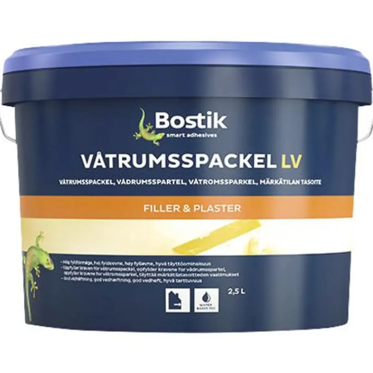 VÄGGSPACKEL/LÄTT VÅTRUM LV 2,5L
