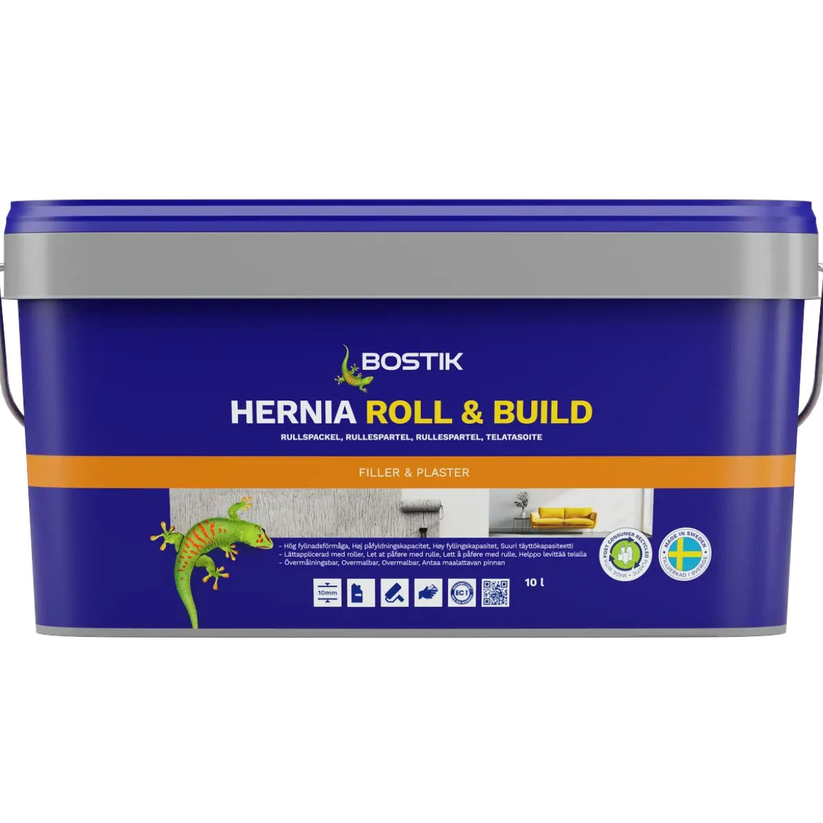 VÄGGSPACKEL RULLSPACKEL HERNIA ROLL & BUILD