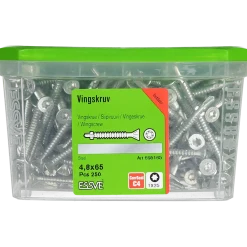 VINGSKRUV FÖRSÄNKT HUVUD TX25 BORRSPETS CORRSEAL 4,8X65 250