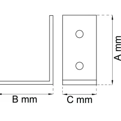 VINKELJÄRN 6113 EFZ 75X75MM 2ST