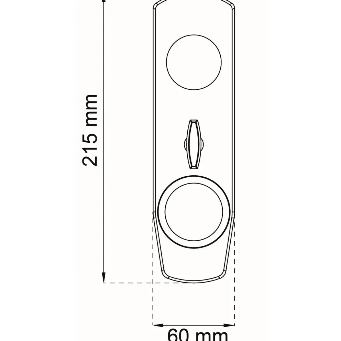 VREDSKYLT SVART 215X60MM