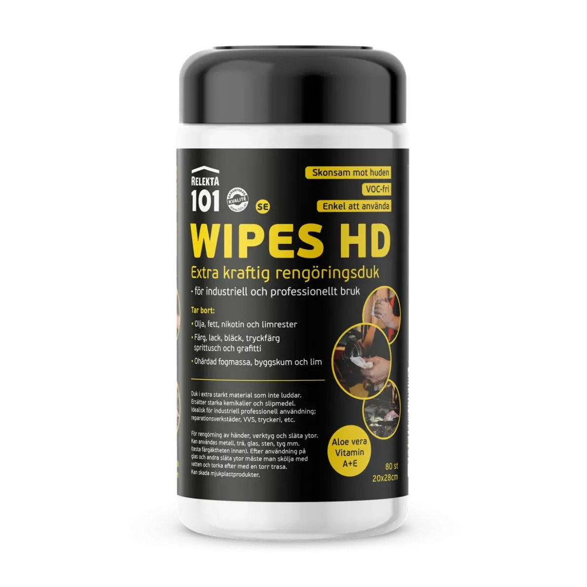 VÅTSERVETT 101 WIPES HD BURK 80ST