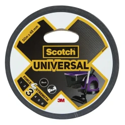 VÄVTEJP 2904 SVART UNIVERSELL 48MM 50M