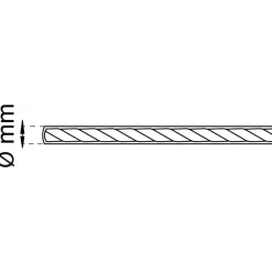 WIRE EFZ 2MM 10M